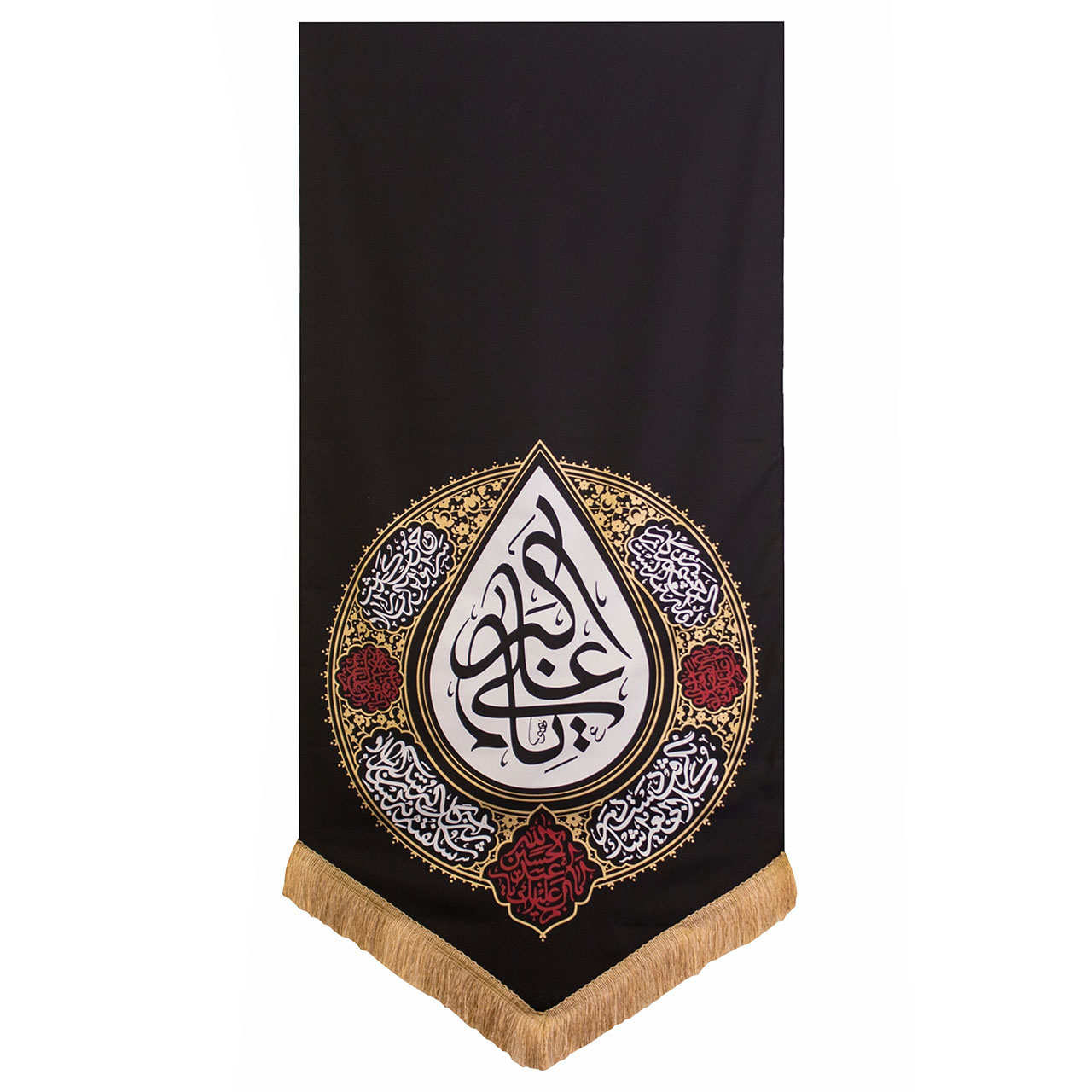 پرچم طرح یا علی اکبر مدل اشک کد 201323