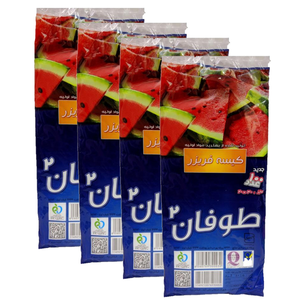 کیسه فریزر طوفان مدل TFN2-KF-4 مجموعه 4 عددی