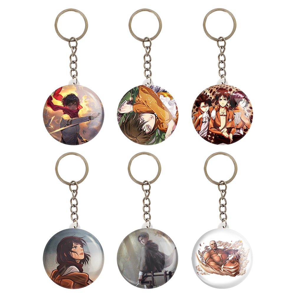 جاکلیدی خندالو مدل انیمه اتک آن تایتان Attack on Titan کد 1045A مجموعه 6 عددی