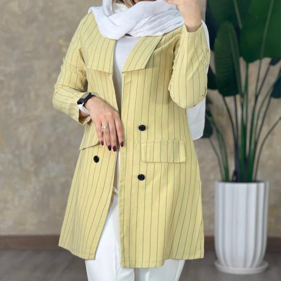 مانت کتی کجراه زنانه.مانتو کتی زنانه.مانتوکتی راه راه زنانه.کت تک.مانتو کتی دخترانه