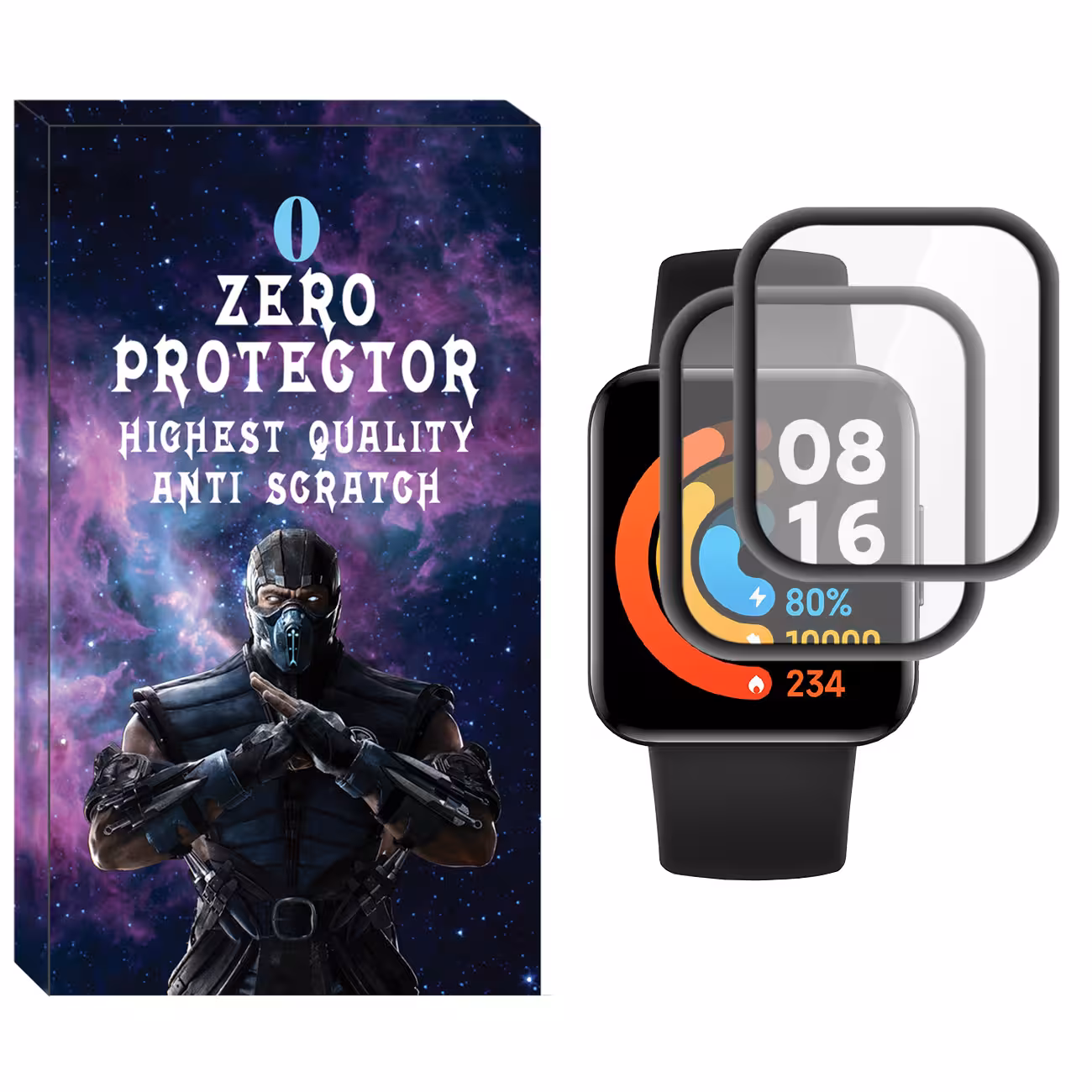 محافظ صفحه نمایش نانو زیرو مدل NZO مناسب برای ساعت هوشمند شیائومی Redmi Watch 2 بسته دو عددی