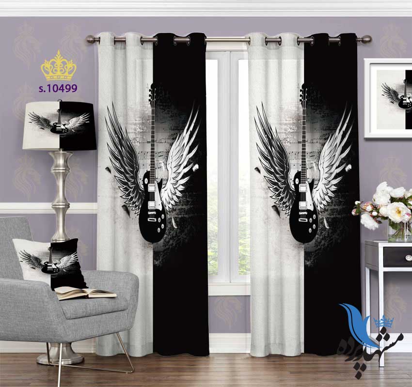 پرده پانچ طرح موسیقی فانتزی S10499