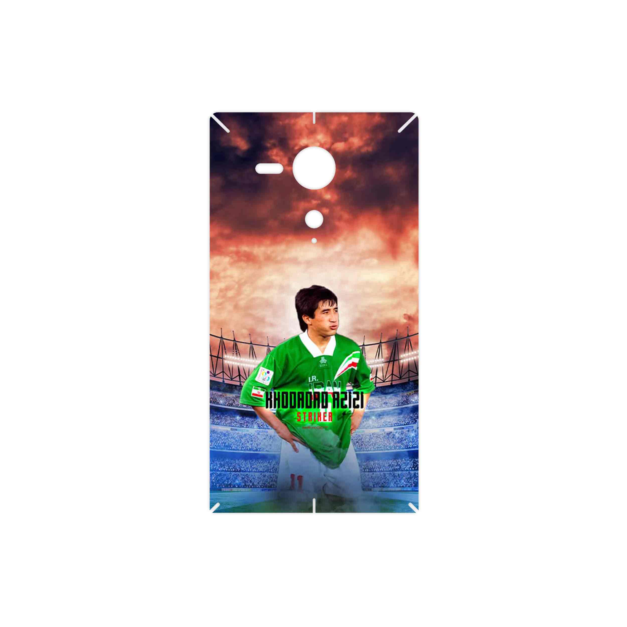 برچسب پوششی ماهوت مدل Khodadad Azizi مناسب برای گوشی موبایل سونی Xperia SP