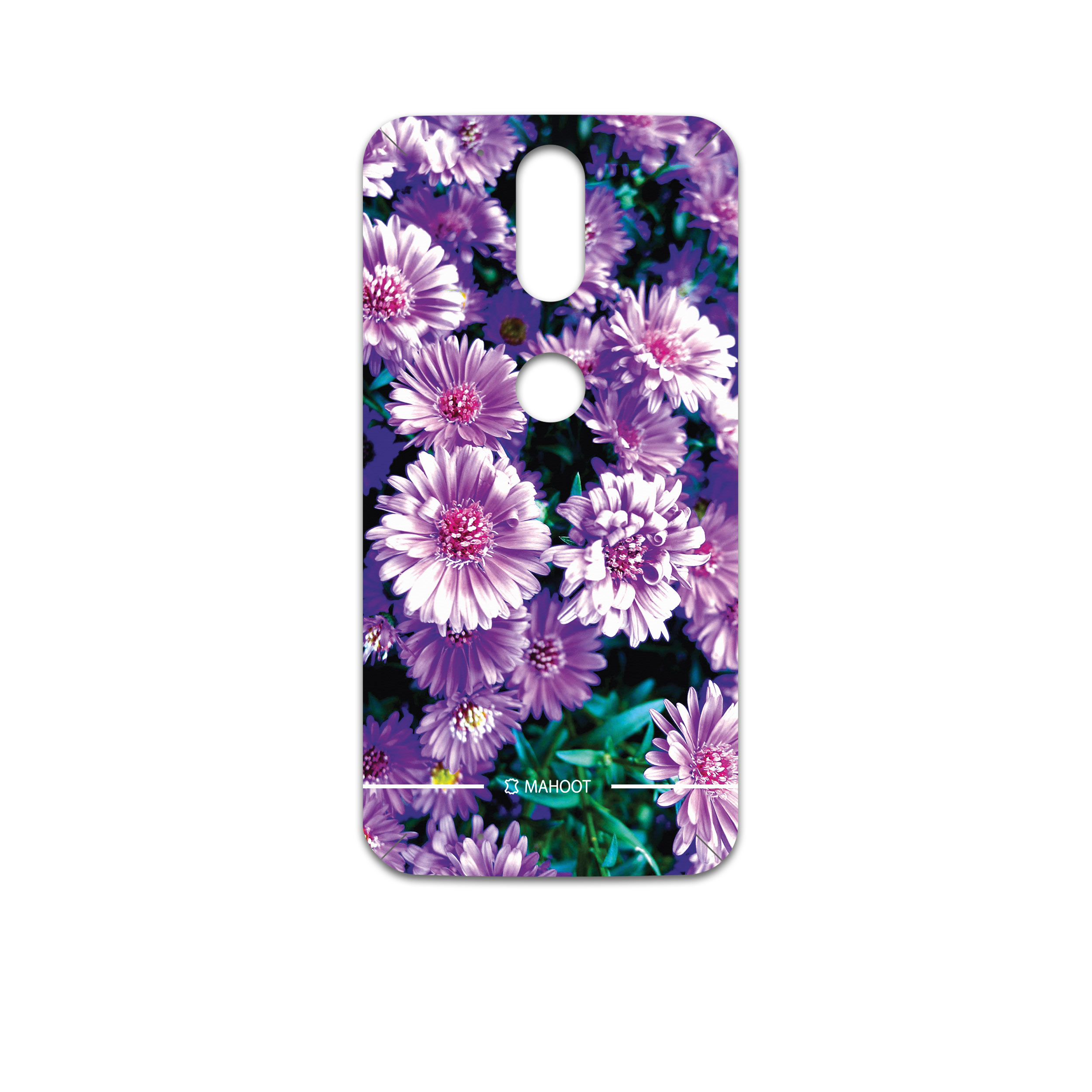 برچسب پوششی ماهوت مدل Purple-Flower مناسب برای گوشی موبایل موتورولا Moto G4