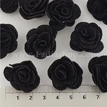 گل رز پارچه ای کوچک مشکی