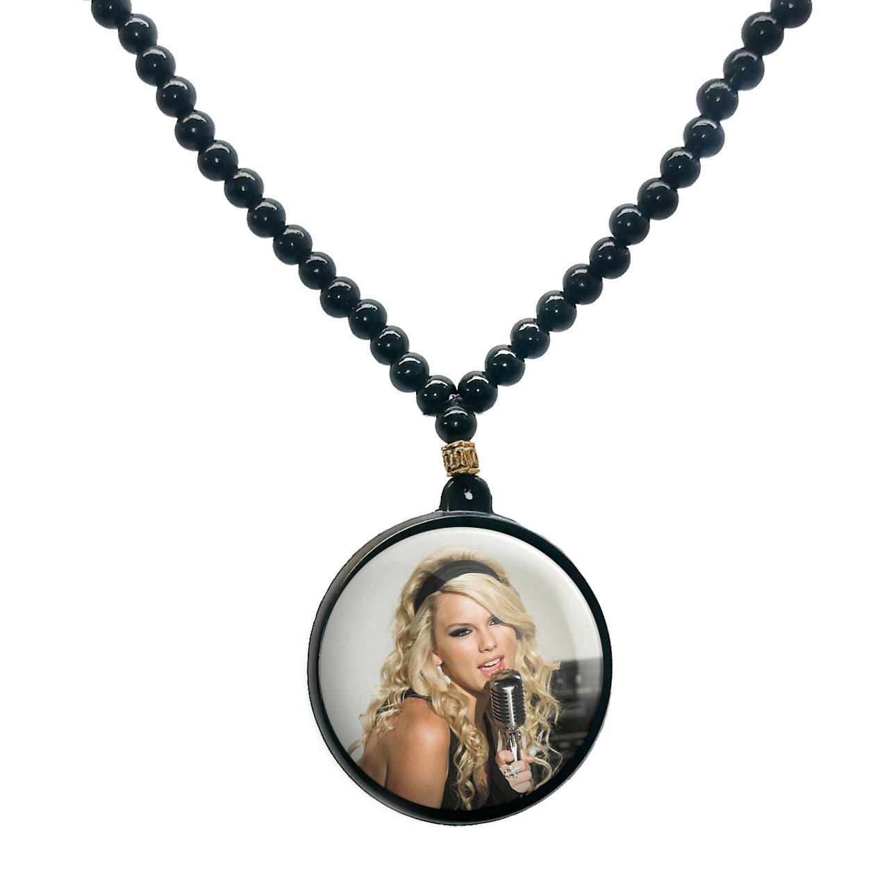 گردنبند پرمانه طرح تیلور سویفت کد pmd.121 مدل دو طرفه