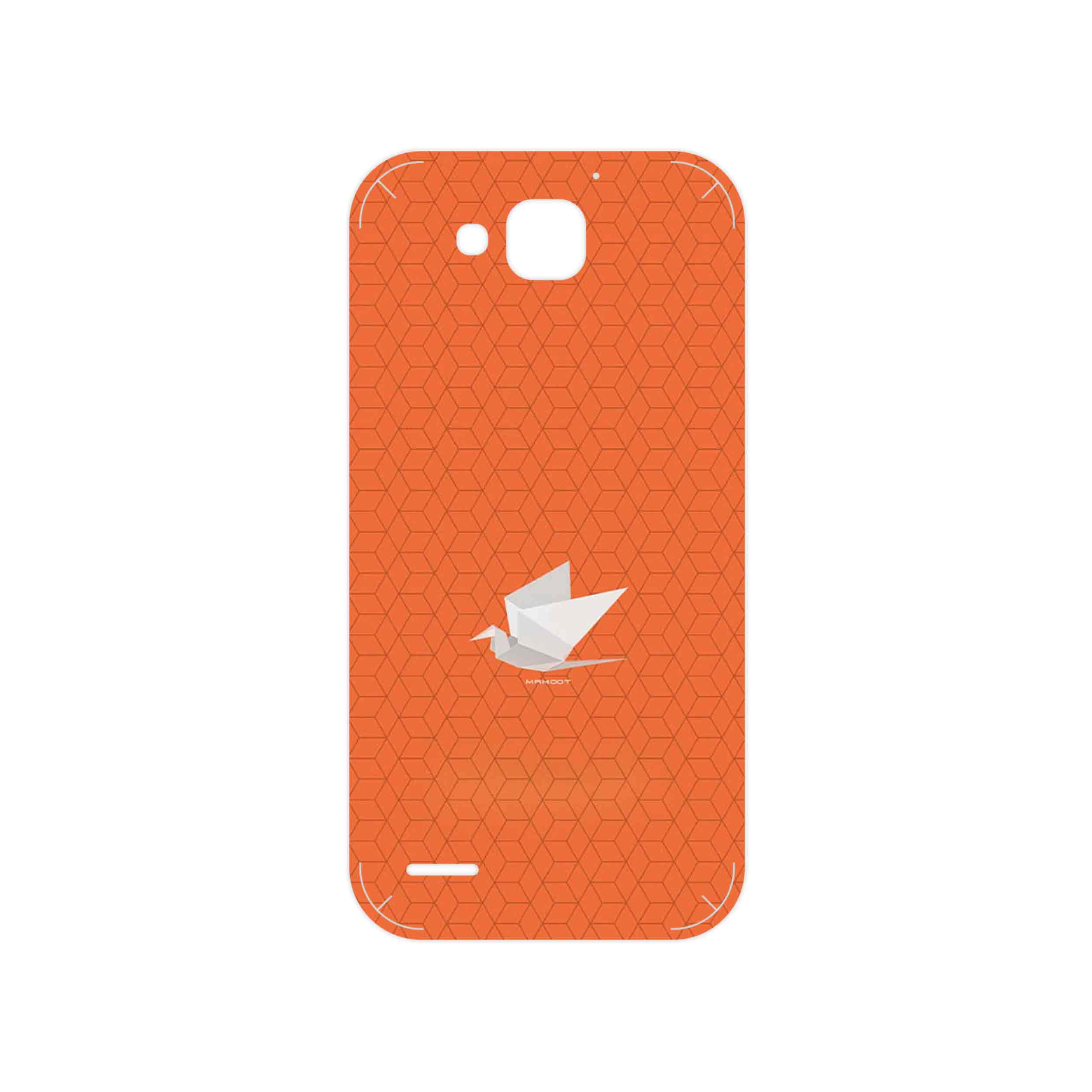 برچسب پوششی ماهوت مدل Minimalist origami bird مناسب برای گوشی موبایل آنر 3X G750
