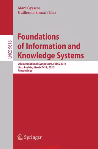 خرید و دانلود نسخه کامل کتاب Foundations of Information and Knowledge Systems