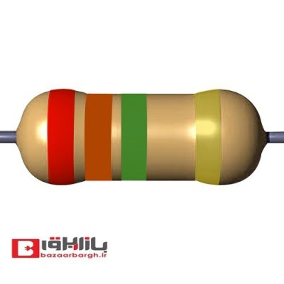 مقاومت 2.1 مگا اهم 1/4 وات 5 درصد