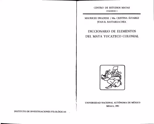 خرید و دانلود نسخه کامل کتاب Diccionario de elementos de maya yucateco colonial