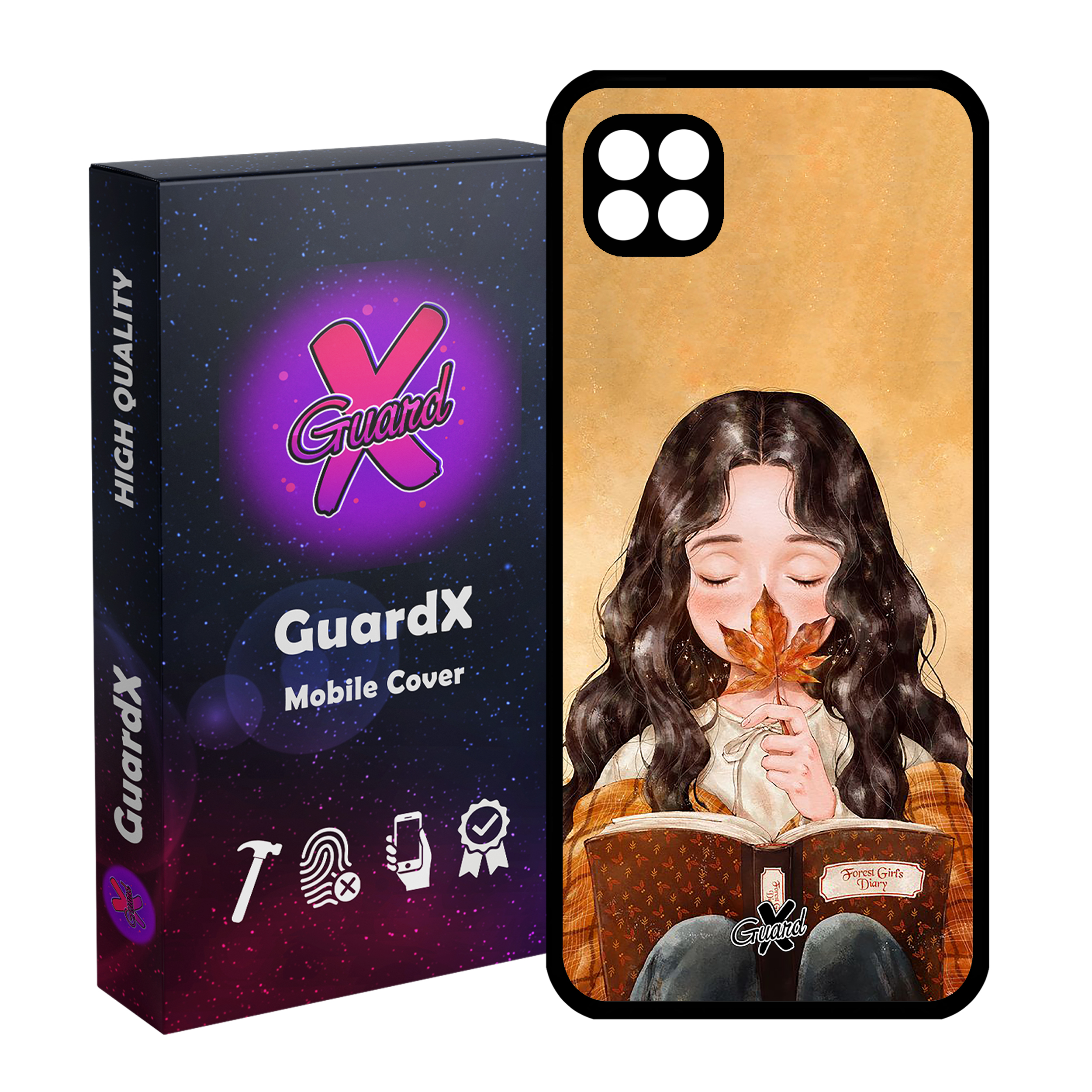 کاور گارد ایکس طرح Girl مدل Glass10223 مناسب برای گوشی موبایل سامسونگ Galaxy A22 5G