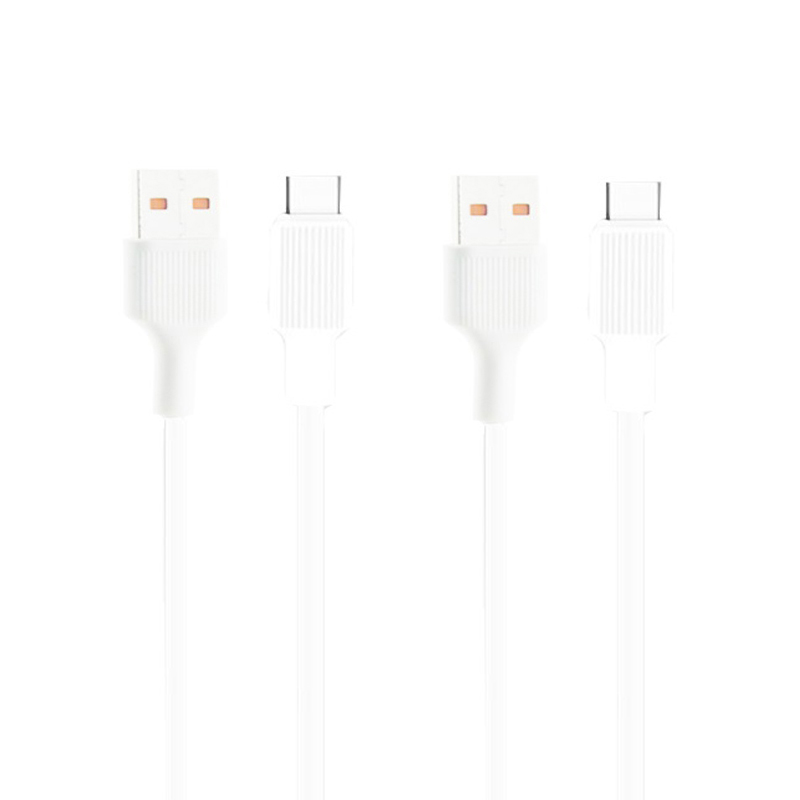 کابل تبدیل USB به USB -C دبلیو یو دبلیو مدل x128 طول 1 متر بسته 2 عددی