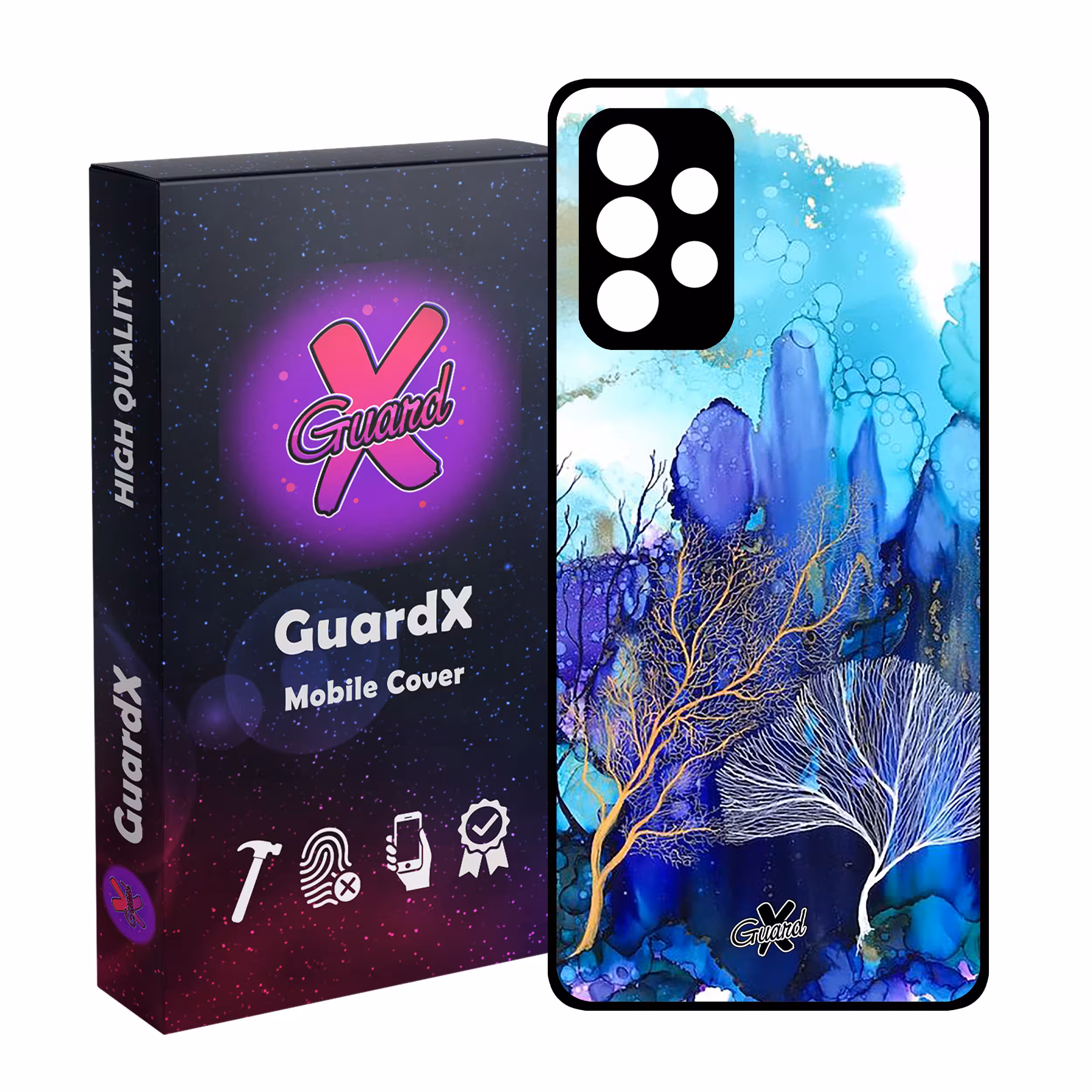 کاور گارد ایکس طرح آبرنگی مدل Glass10292 مناسب برای گوشی موبایل سامسونگ Galaxy A32 5G