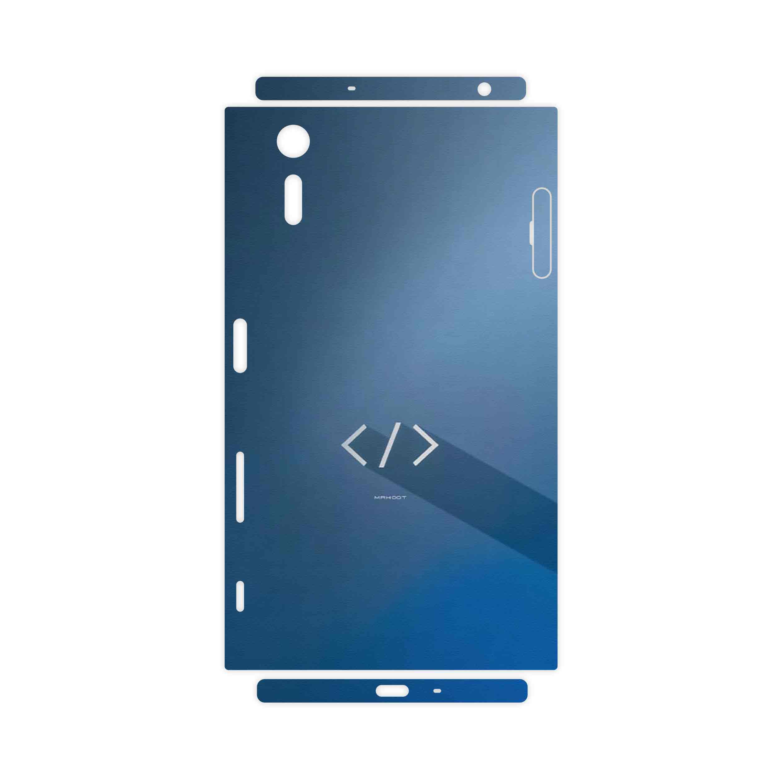 برچسب پوششی ماهوت مدل Minimal Coding icon-FullSkin مناسب برای گوشی موبایل سونی Xperia XZ