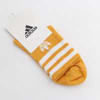 جوراب اسپورت adidas نیم ساق پنبه اُکر نوار سفید کانگورو 20256