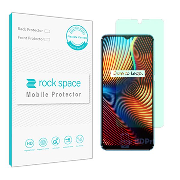 گلس ریلمی 7i (Global) مدل نانو هیدروژل گرین لایت برند راک اسپیس کد S