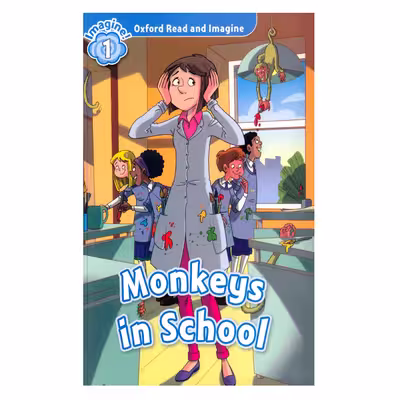 کتاب  Monkeys In School اثر جمعی از نویسندگان انتشارات الوندپویان