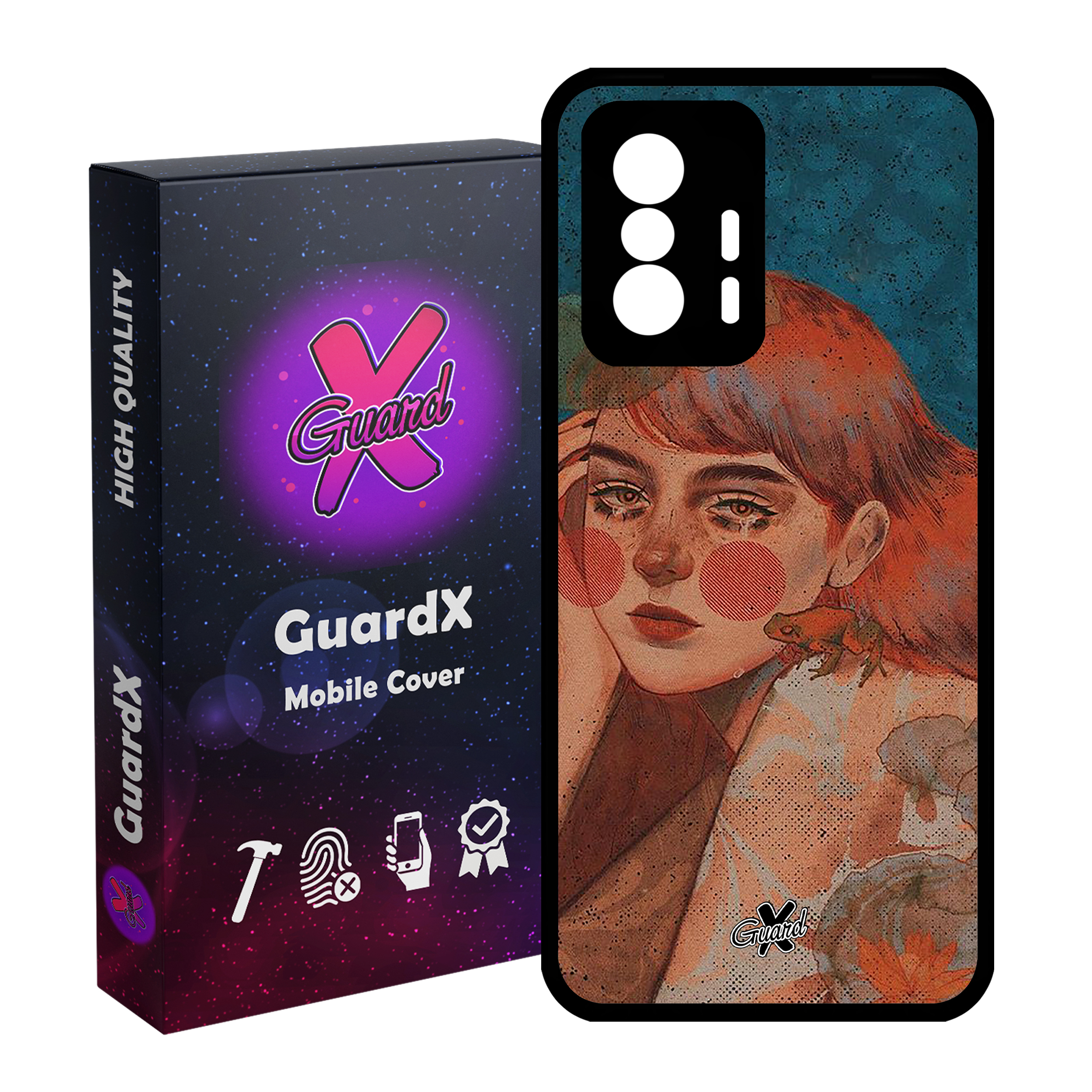 کاور گارد ایکس طرح Girl مدل Glass10330 مناسب برای گوشی موبایل شیائومی 11T Pro / 11T