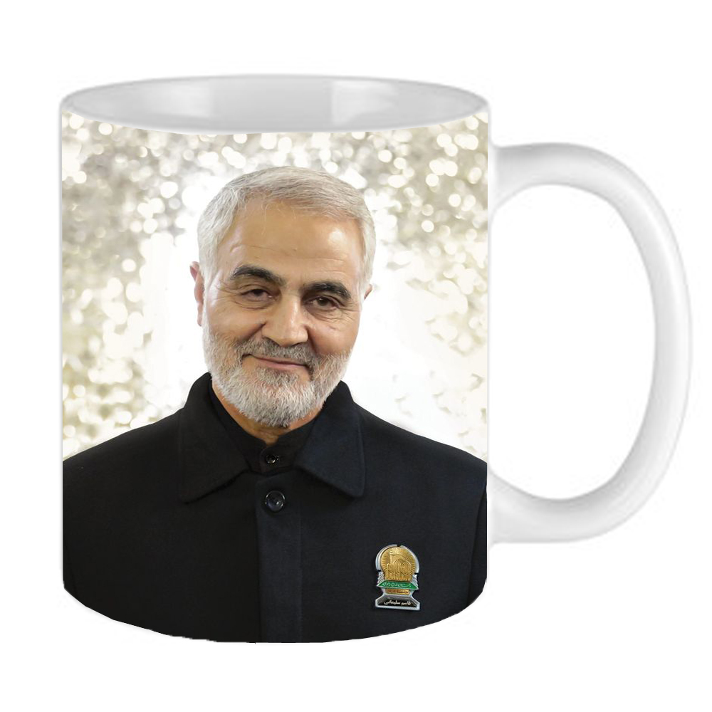 ماگ طرح شهید حاج قاسم سلیمانی مدل LS43485