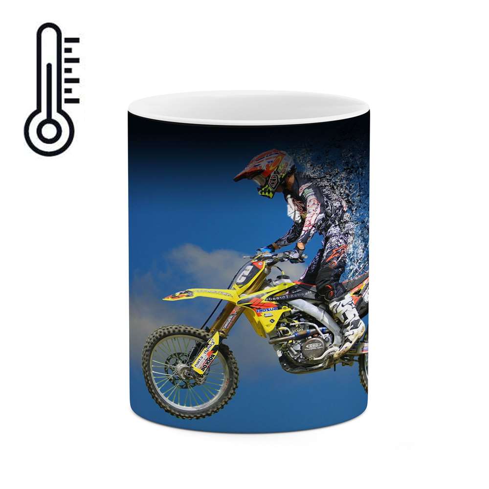 ماگ حرارتی طرح موتور سوار مدل mgh12290