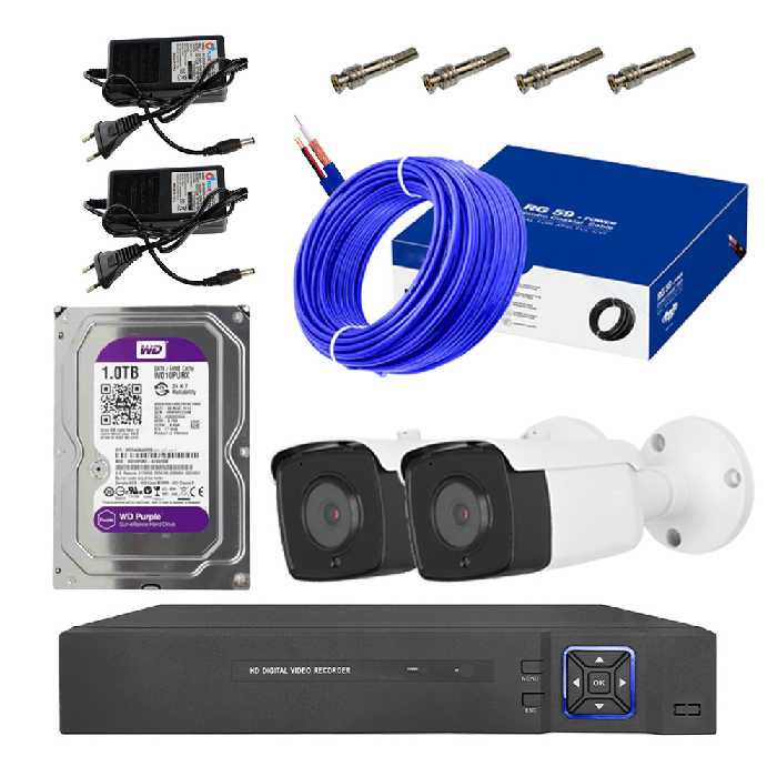  سیستم امنیتی کامل دوربین مداربسته مدل 1002 