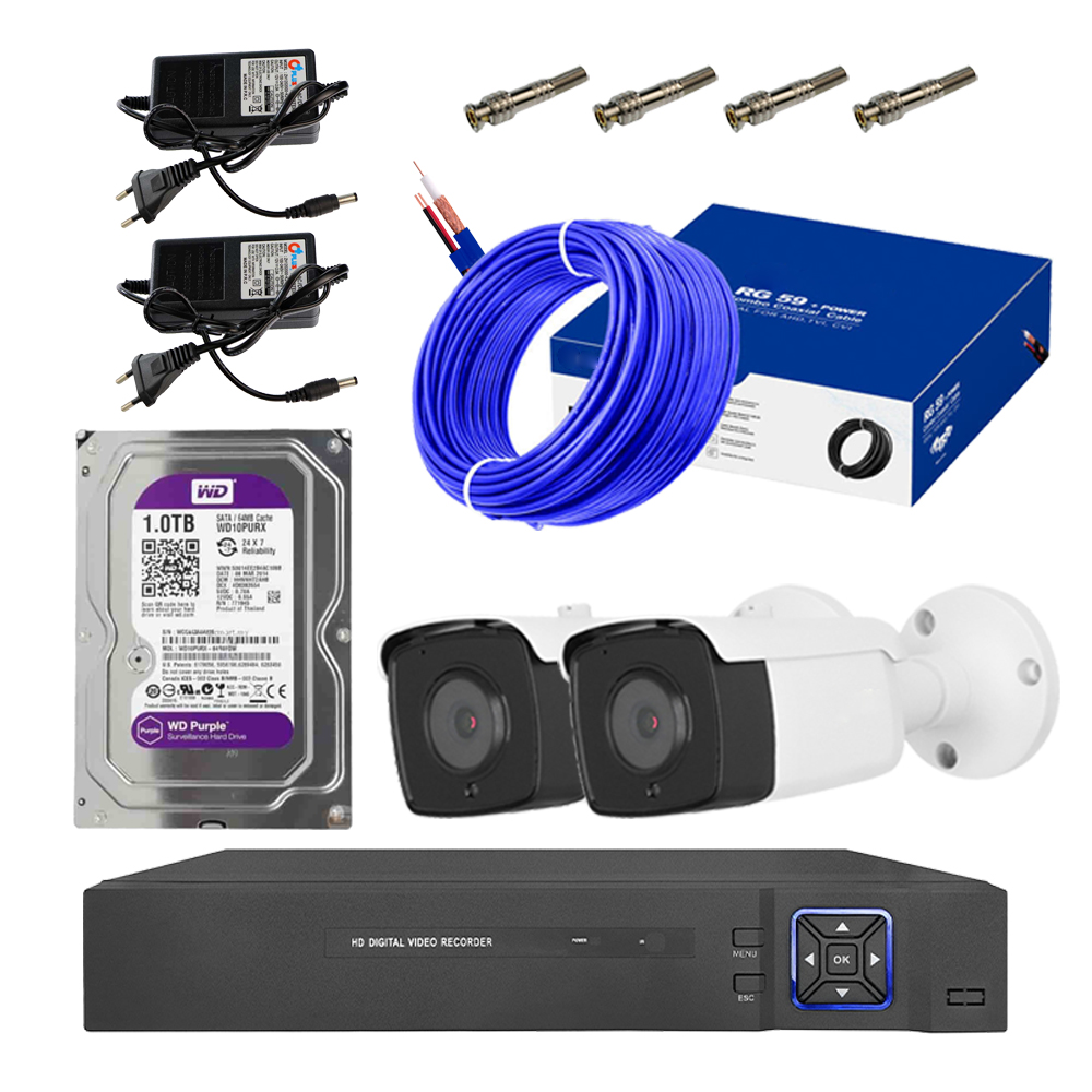  سیستم امنیتی کامل دوربین مداربسته مدل 1002 