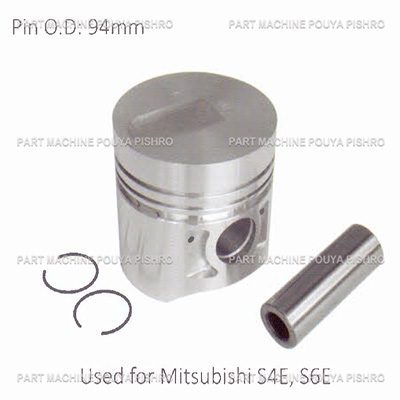 پیستون کامل موتور لیفتراک میتسوبیشی مدل Mitsubishi S4E, S6E