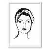 تابلو فورنیمو مدل نقاشی پرتره لاین ارت مینیمال کد 03122W