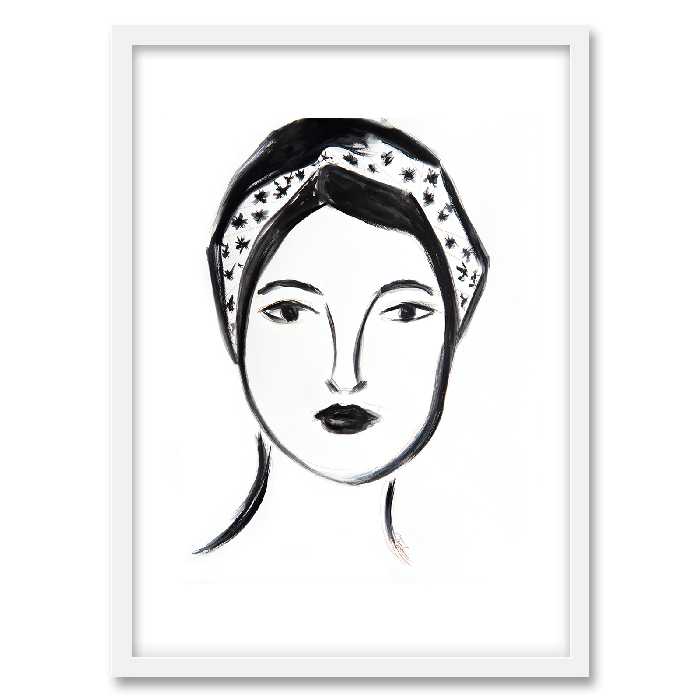 تابلو فورنیمو مدل نقاشی پرتره لاین ارت مینیمال کد 03122W