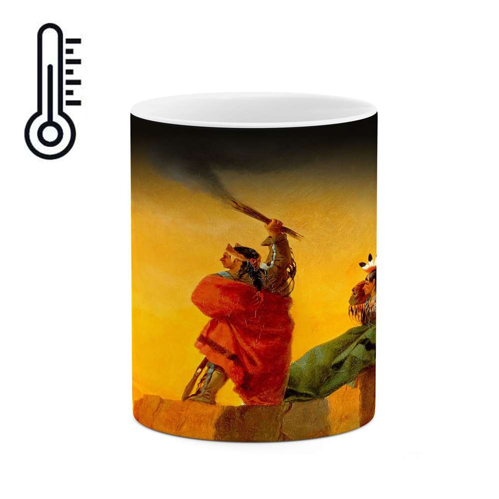 ماگ حرارتی کاکتی طرح نقاشی مدل mgh13472