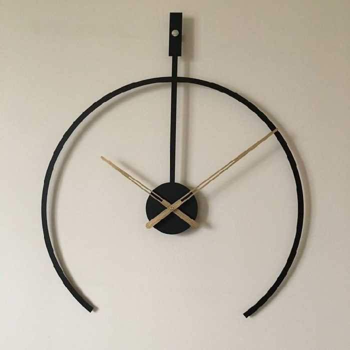 ساعت دیواری مدرن H127 با فلز آهن و رنگ کوره ای استاتیک