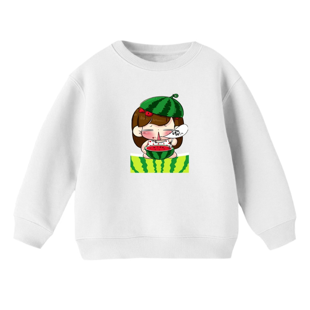 سویشرت بچگانه مدل دخترک یلدایی کد  7 رنگ سفید