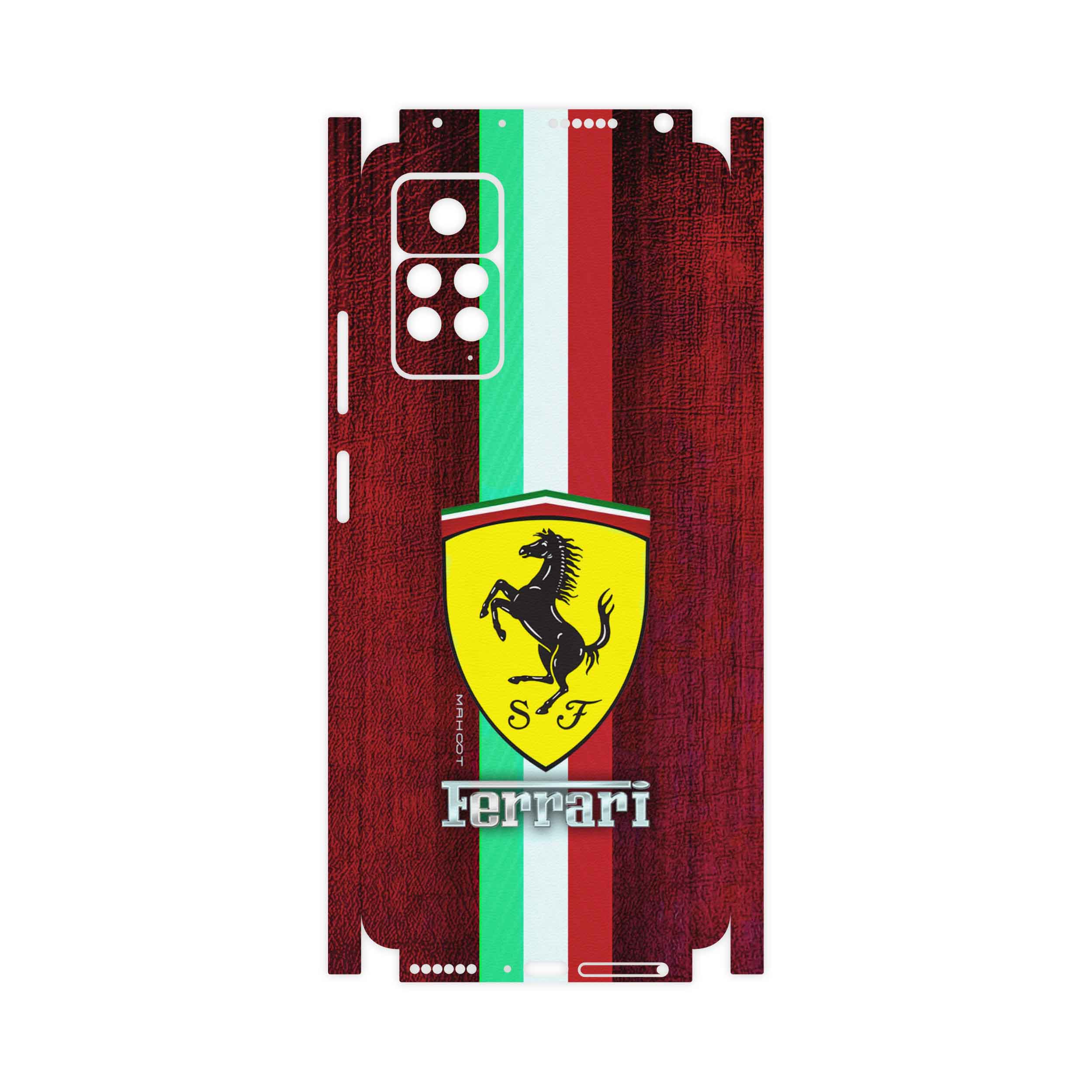 برچسب پوششی ماهوت مدل Ferrari-FullSkin مناسب برای گوشی موبایل شیائومی Redmi Note 11 Pro