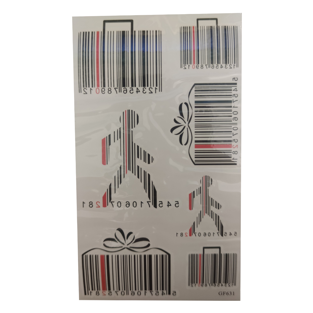 تتو موقت مدل بارکد کد 631