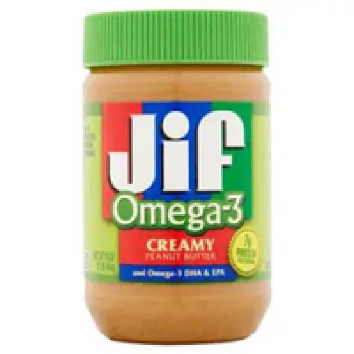 کره بادام زمینی جیف jif مدل Omega-3