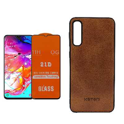 کاور مدل LET21 مناسب برای گوشی موبایل سامسونگ Galaxy A50 به همراه محافظ صفحه نمایش
