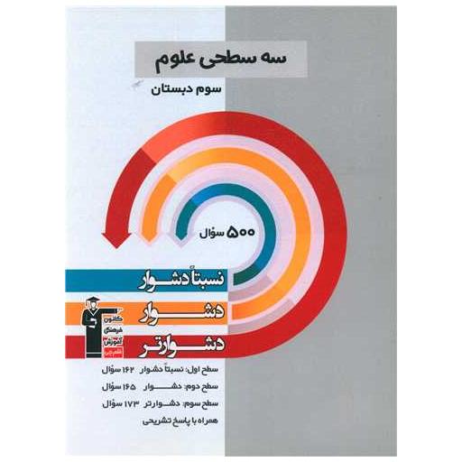 کتاب سه سطحی علوم سوم دبستان دشوار (5477) اثر هیات مولفان