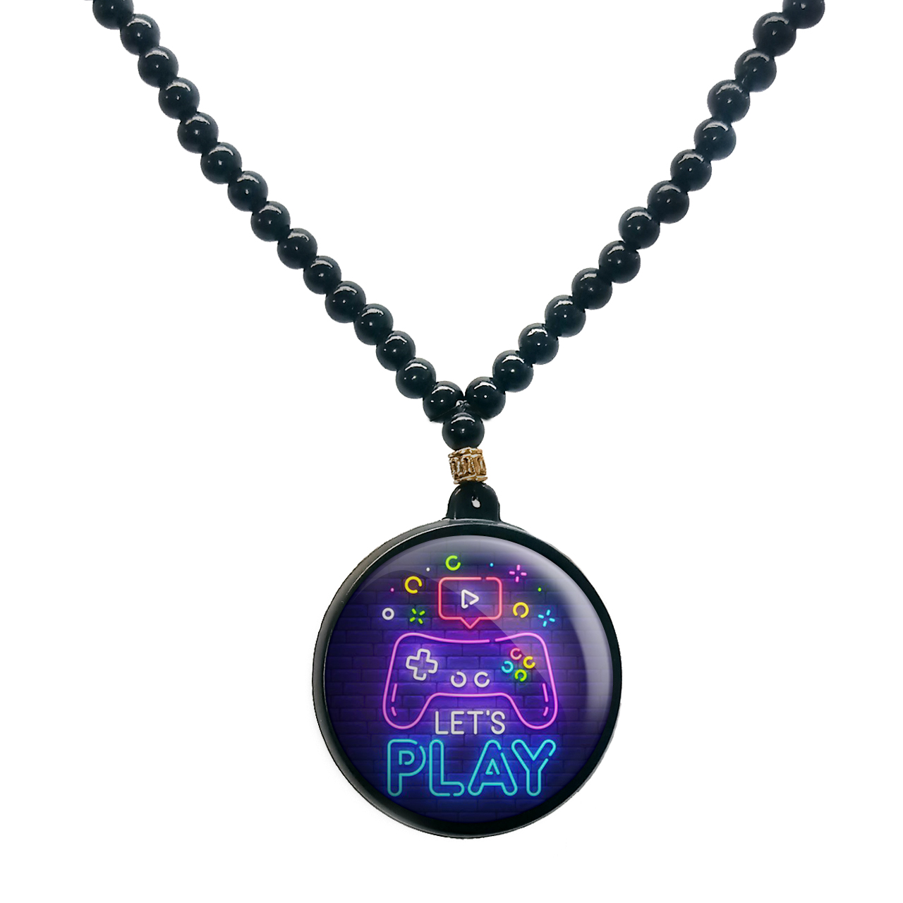 گردنبند پرمانه طرح گیمر کد pmd.53