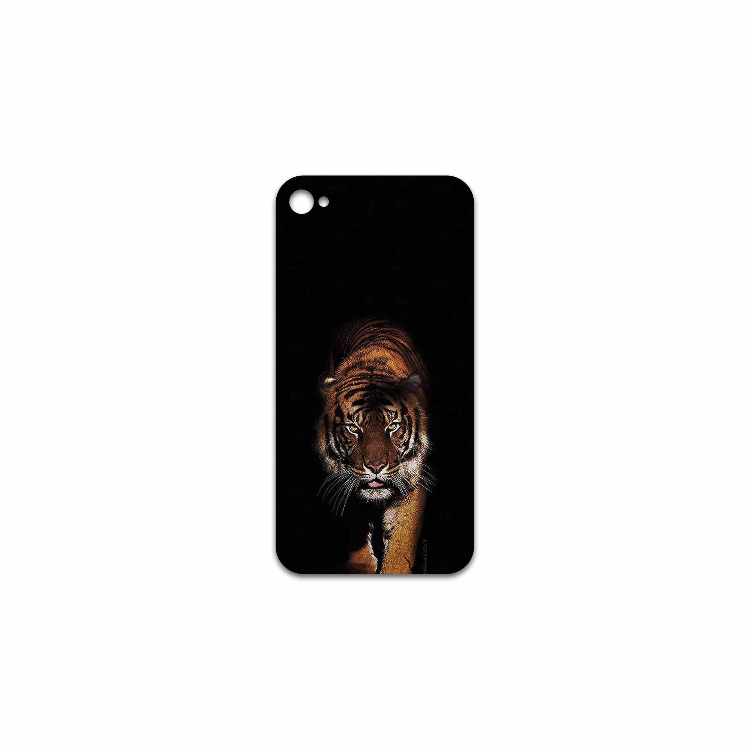 برچسب پوششی ماهوت مدل Wild Tiger مناسب برای گوشی موبایل اپل iPhone 4s
