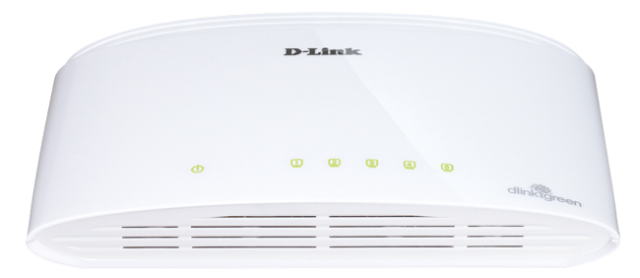 D-Link DGS-1005D (Green) 5-Port 10/100/1000Mbps Desktop Switch