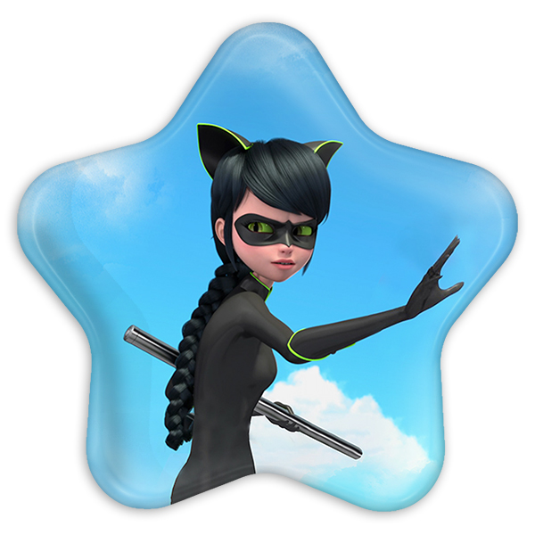 پیکسل خندالو طرح دختر کفشدوزکی مدل ستاره ای کد 3428