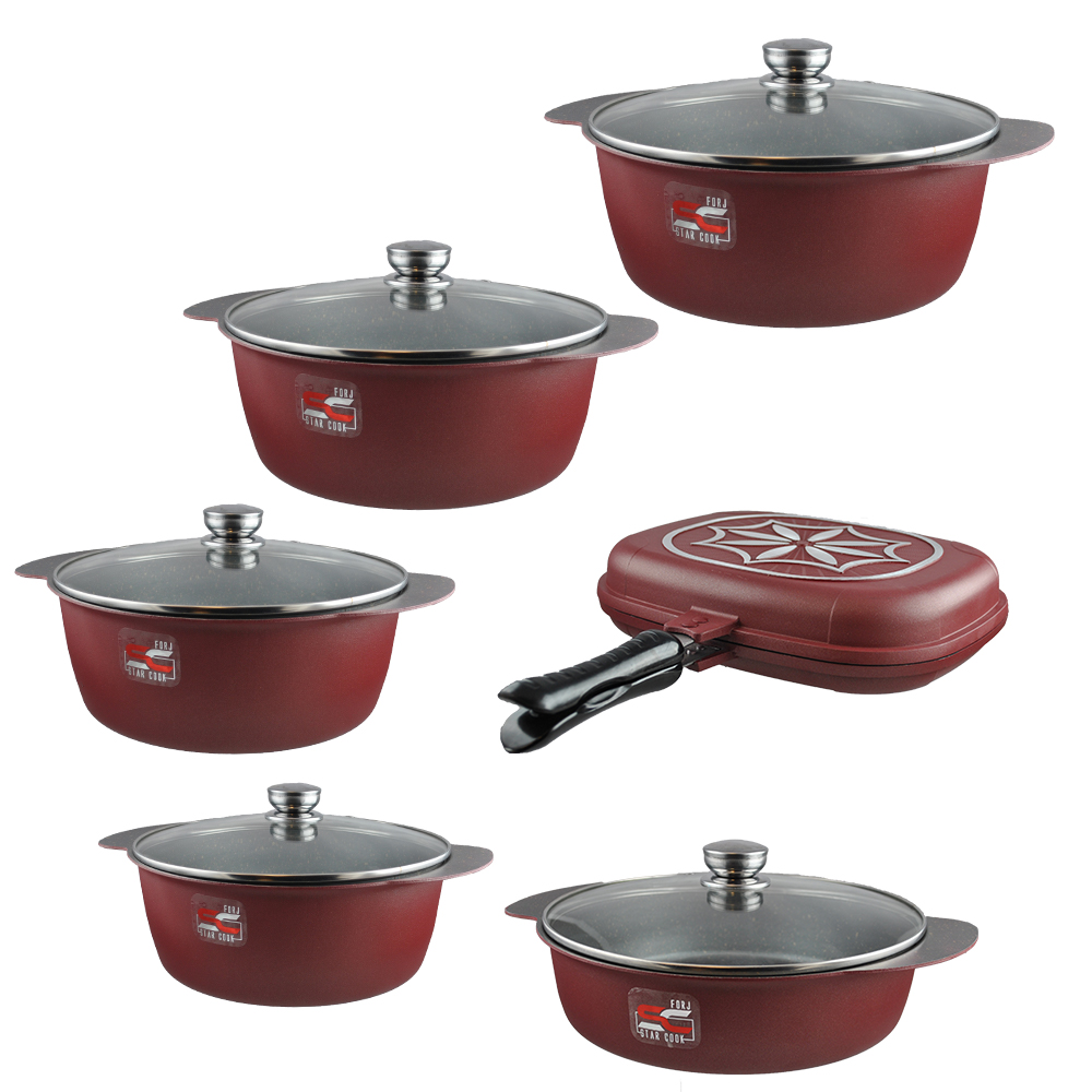 سرویس پخت و پز 12 پارچه فورج مدل استار کوک کد 222
