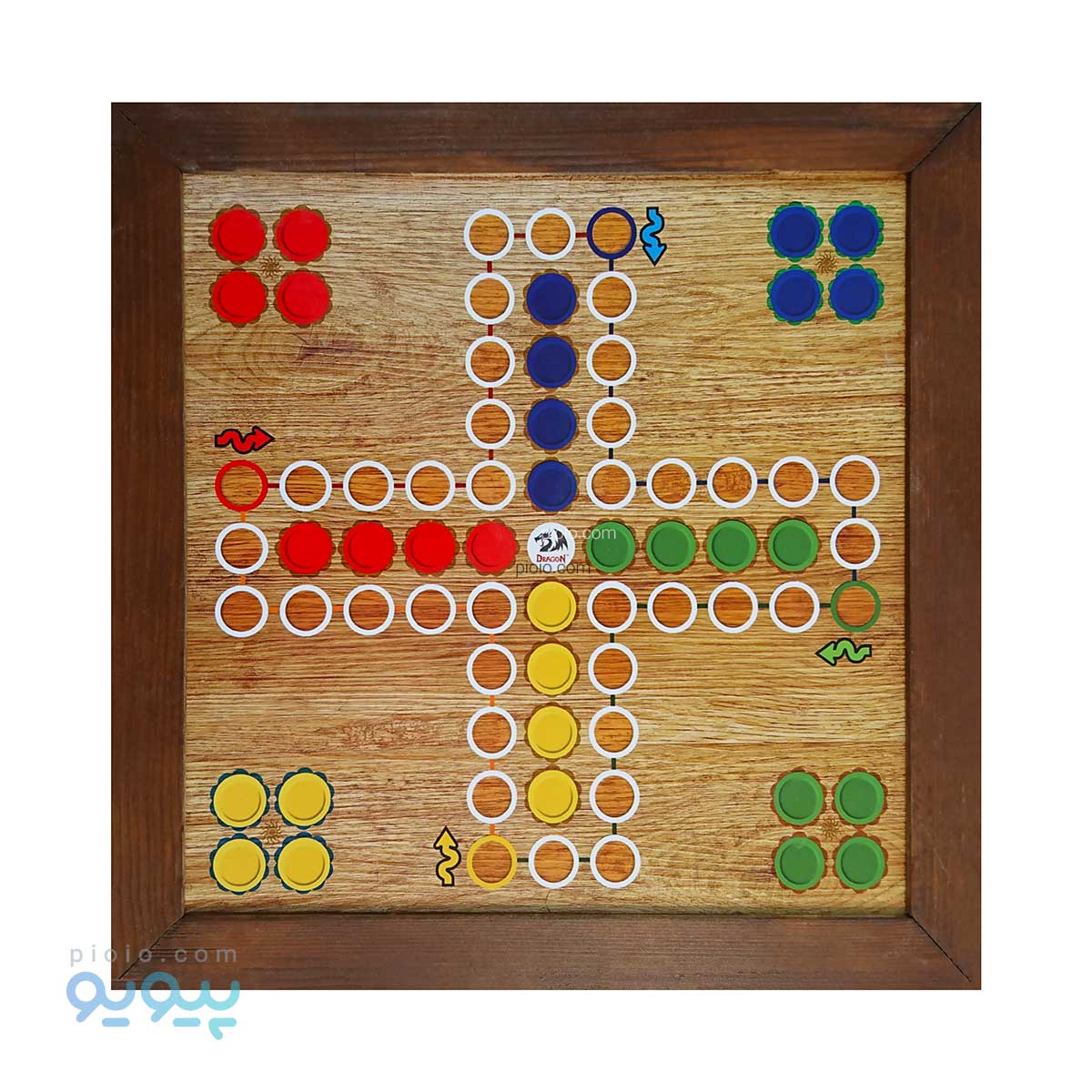 منچ و مارپله چوبی قاب دار