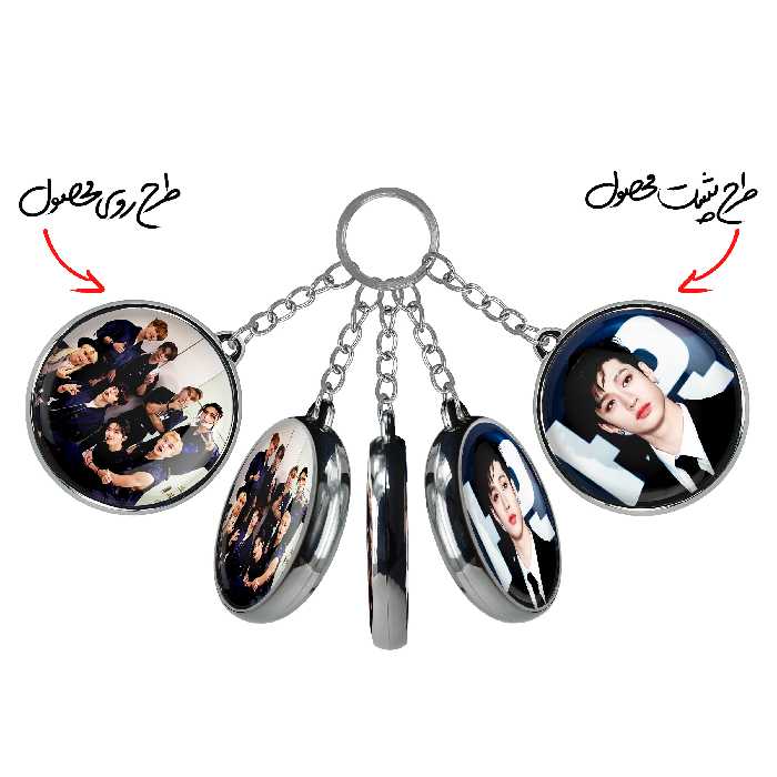 جاکلیدی خندالو طرح بنگ چان گروه استری کیدز Stary Kids مدل دوطرفه کد 1690416906