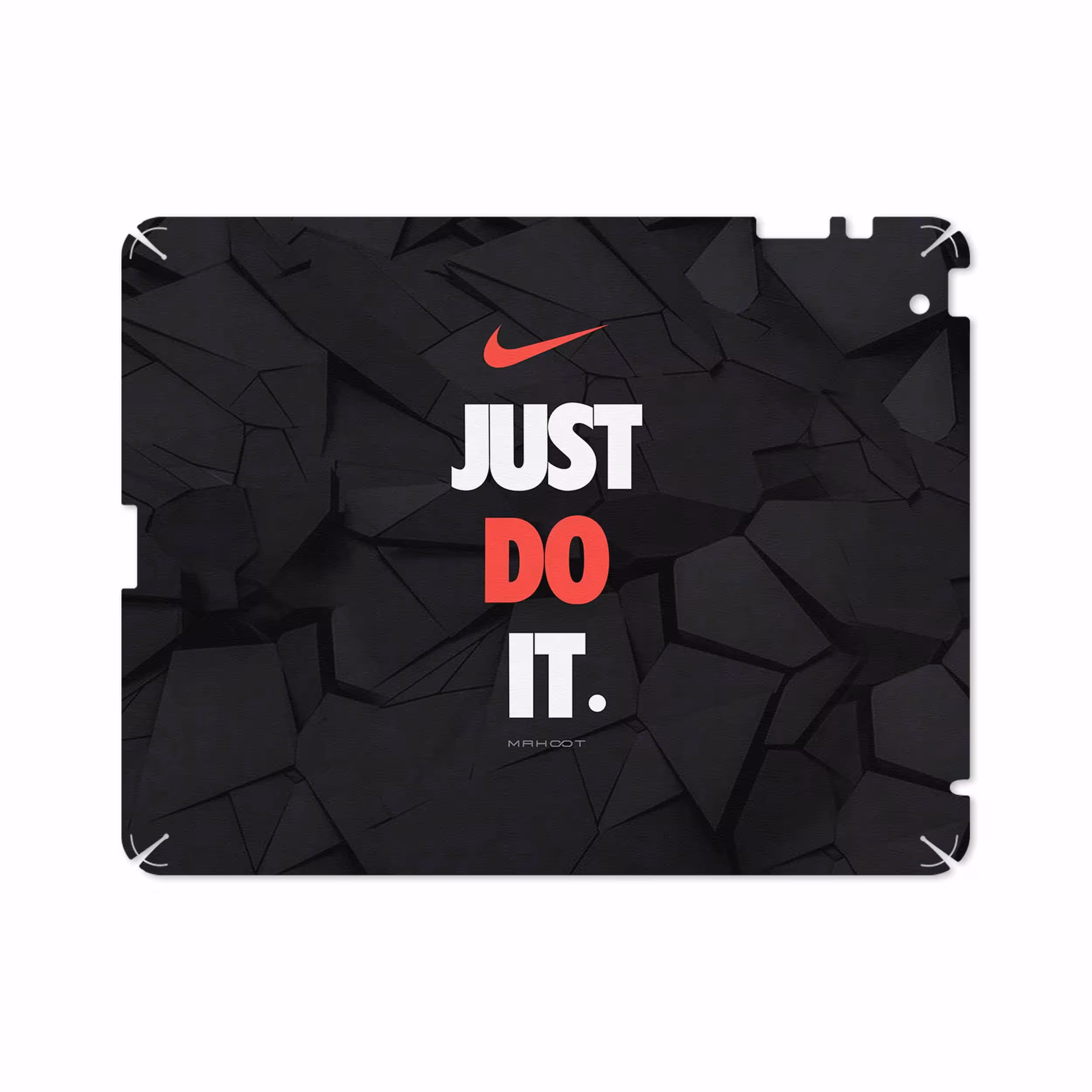 برچسب پوششی ماهوت مدل NIKE-Logo مناسب برای تبلت اپل iPad 2 2011 A1396