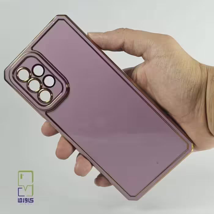 قاب گوشی a53 دور طلایی مای کیس بنفش | Samsung A53