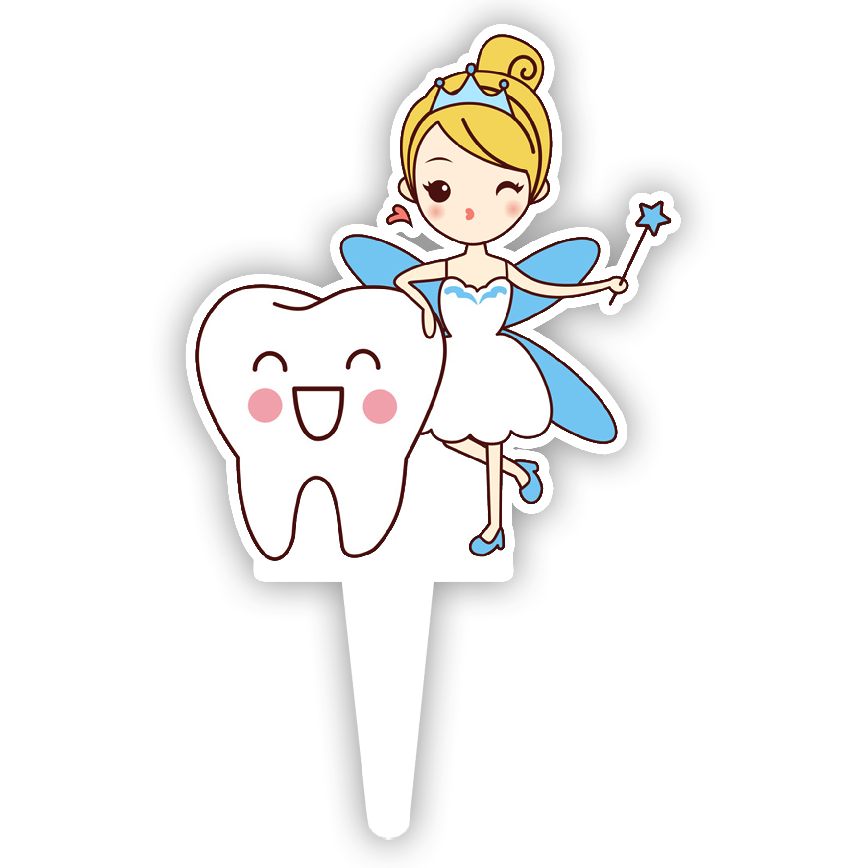 تاپر کیک طرح دندان کد R057