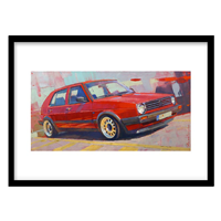 قیمت و خرید ‌‌‌‌تابلو دکوراتیو مدل نقاشی ماشین کلاسیک کد 2258