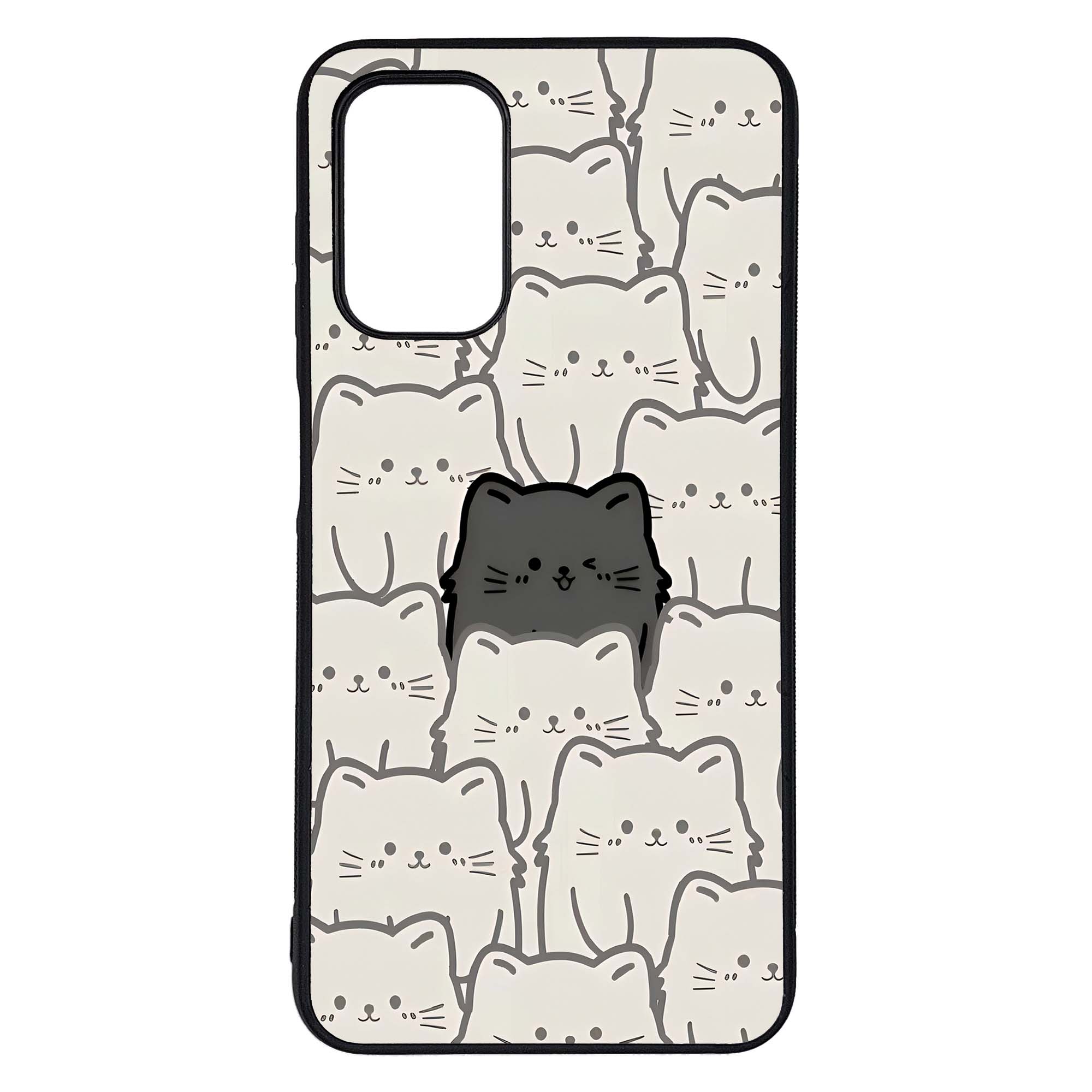 کاور طرح گربه کد G-100 مناسب برای گوشی موبایل سامسونگ Galaxy A13 4G | دیجی قاب دونی