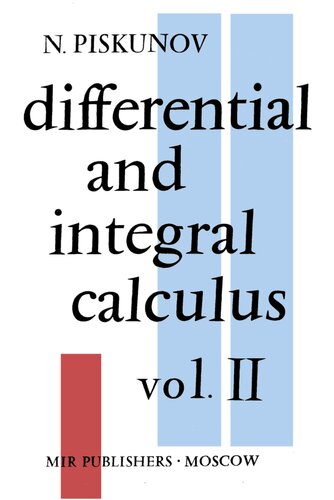 خرید و دانلود نسخه کامل کتاب Differential and Integral Calculus Vol. II